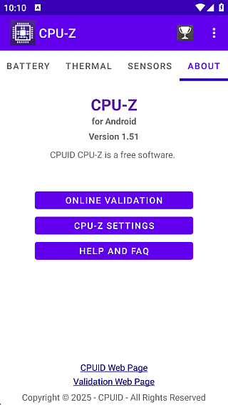CPU-Z安卓版(手机硬件检测工具) v1.55 修改版-第1张图片-爱下载